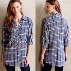 Plenty By Tracy Reece plaid tunic with pockets!